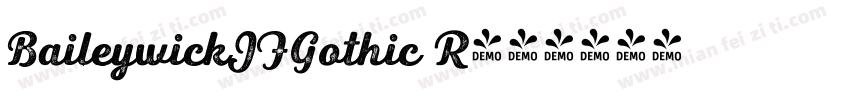 BaileywickJFGothic R字体转换